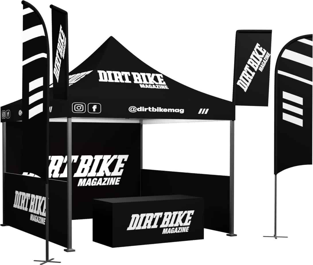 Blackout Style 10x10 Custom Dirt Bike Racing Tent Canopy