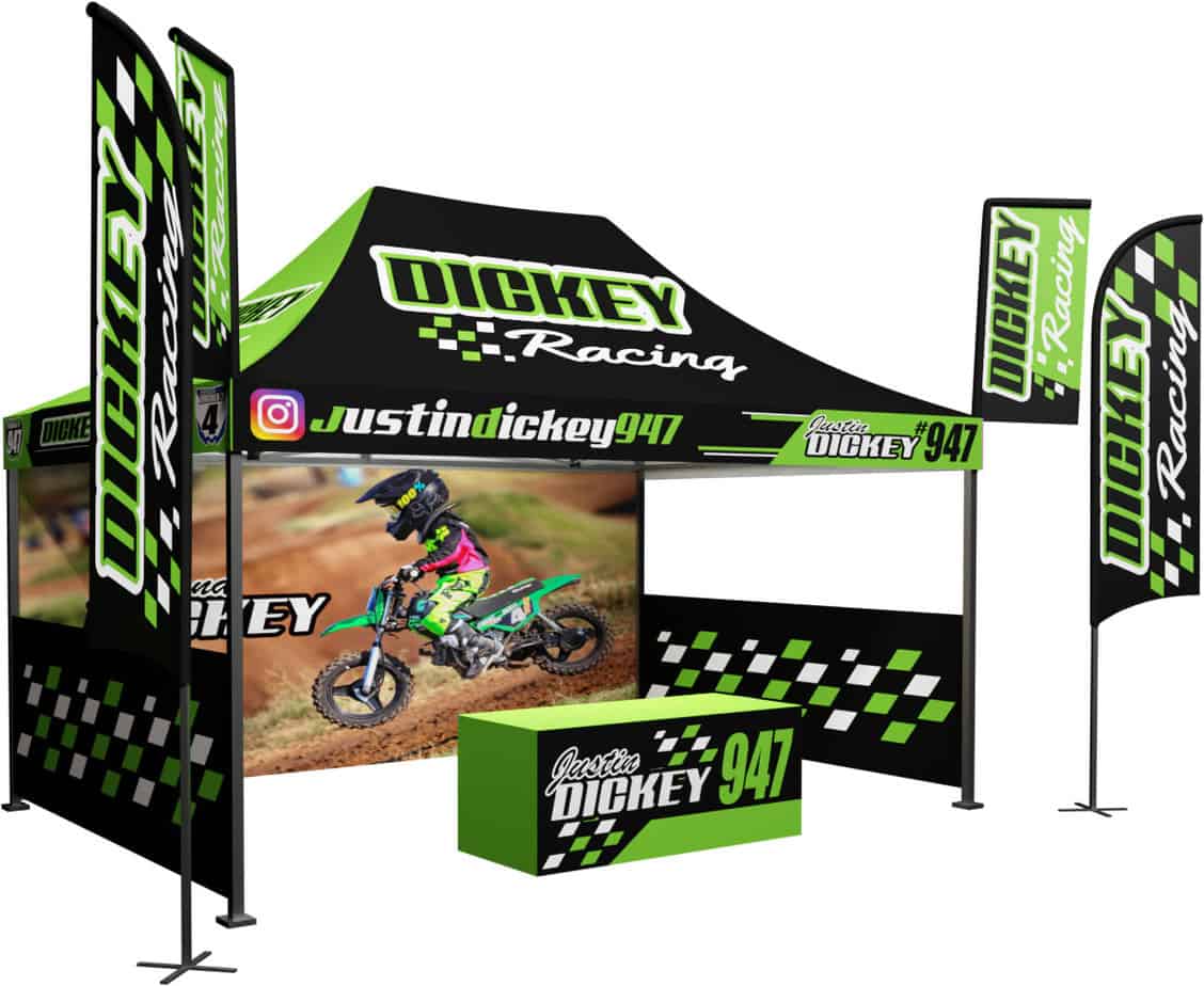 Velocity Style KB54 10x10 Custom Motocross Racing Tent Canopy | atelier