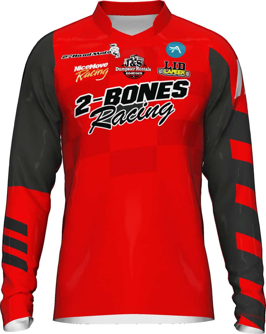 Personalize your mx jersey with sponsor logos