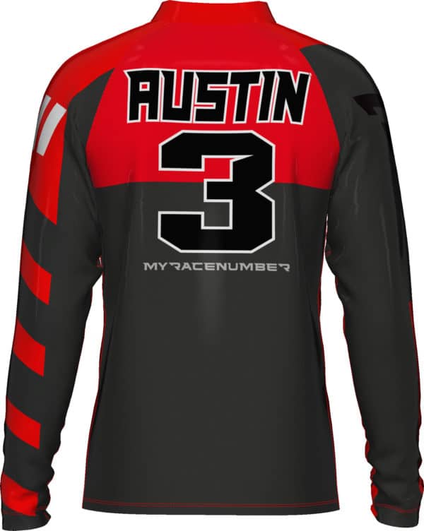 Put your race number and name on your motocross mx jersey