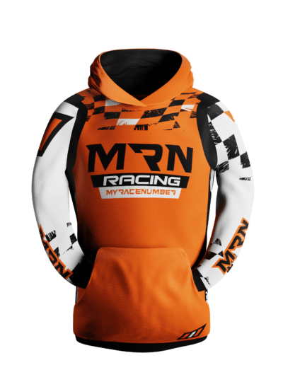checkered flag custom motocross mx hoody front