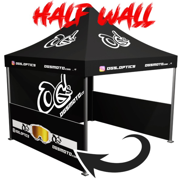 Custom Printed Tent Half Wall