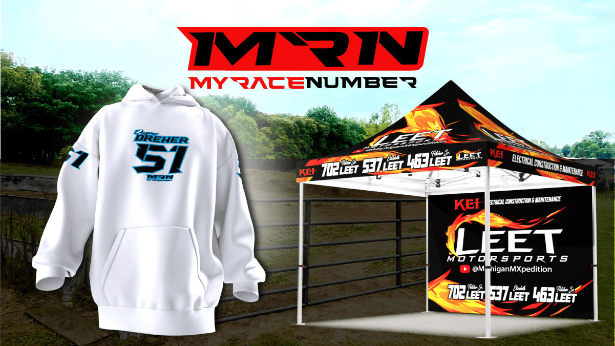 1 Custom Racing Tent Canopies & Custom MX Jerseys