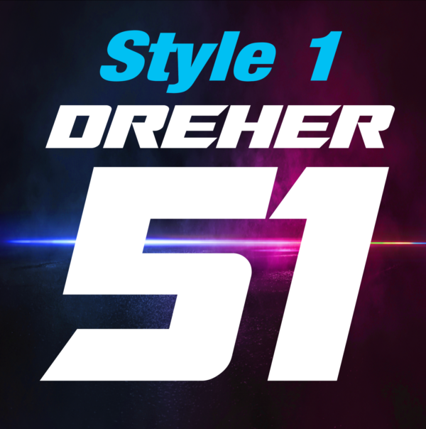 Custom Motocross Jersey Lettering Style 1